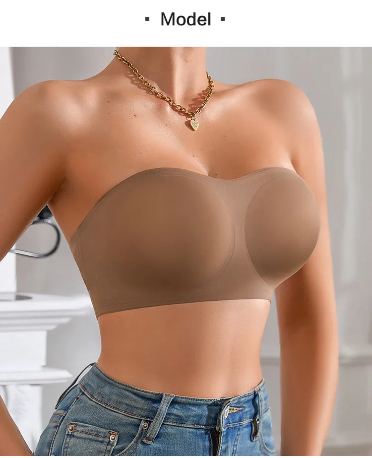 1 unds/3 unids/pack YMQJ sujetador sin costuras acolchado extraíble de seda de hielo suave sin rastro para mujer sujetador sin costuras para mujer sujetador sin tirantes