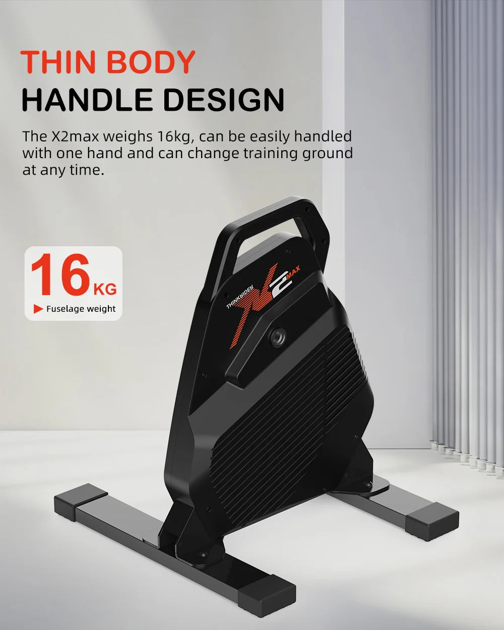 Nuevo ThinkRider X2Max Smart Bike Trainer MTB bicicleta de carretera entrenador doméstico medidor de potencia incorporado Compatible