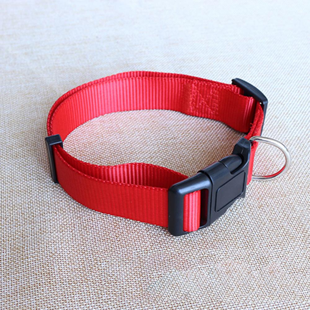 Collar ajustable de nailon de seguridad para perros, cachorros, gatos y mascotas, hebilla de liberación rápida separable, suministros para perros