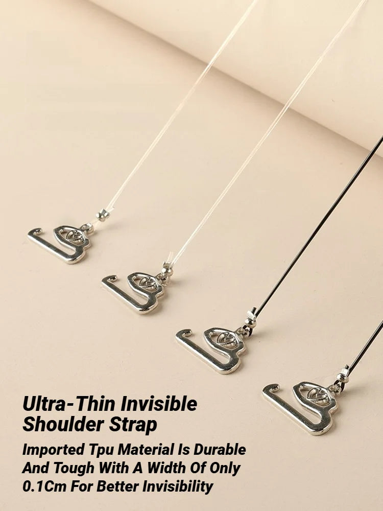 Tirantes transparentes ajustables para sujetador, ultra-finos, de TPU, invisibles y resistentes, ideales para ropa interior femenina.