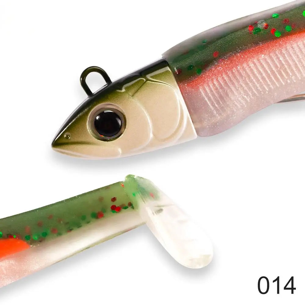 Señuelo de pesca de silicona suave Hunthouse Barre T. Minnow 70/85/100/110/125/135/155mm para lubina y lucio LW216