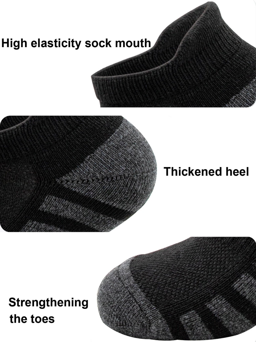 6/24 pares de calcetines deportivos tobilleros para correr, calcetines deportivos acolchados y transpirables de corte bajo para hombres y mujeres