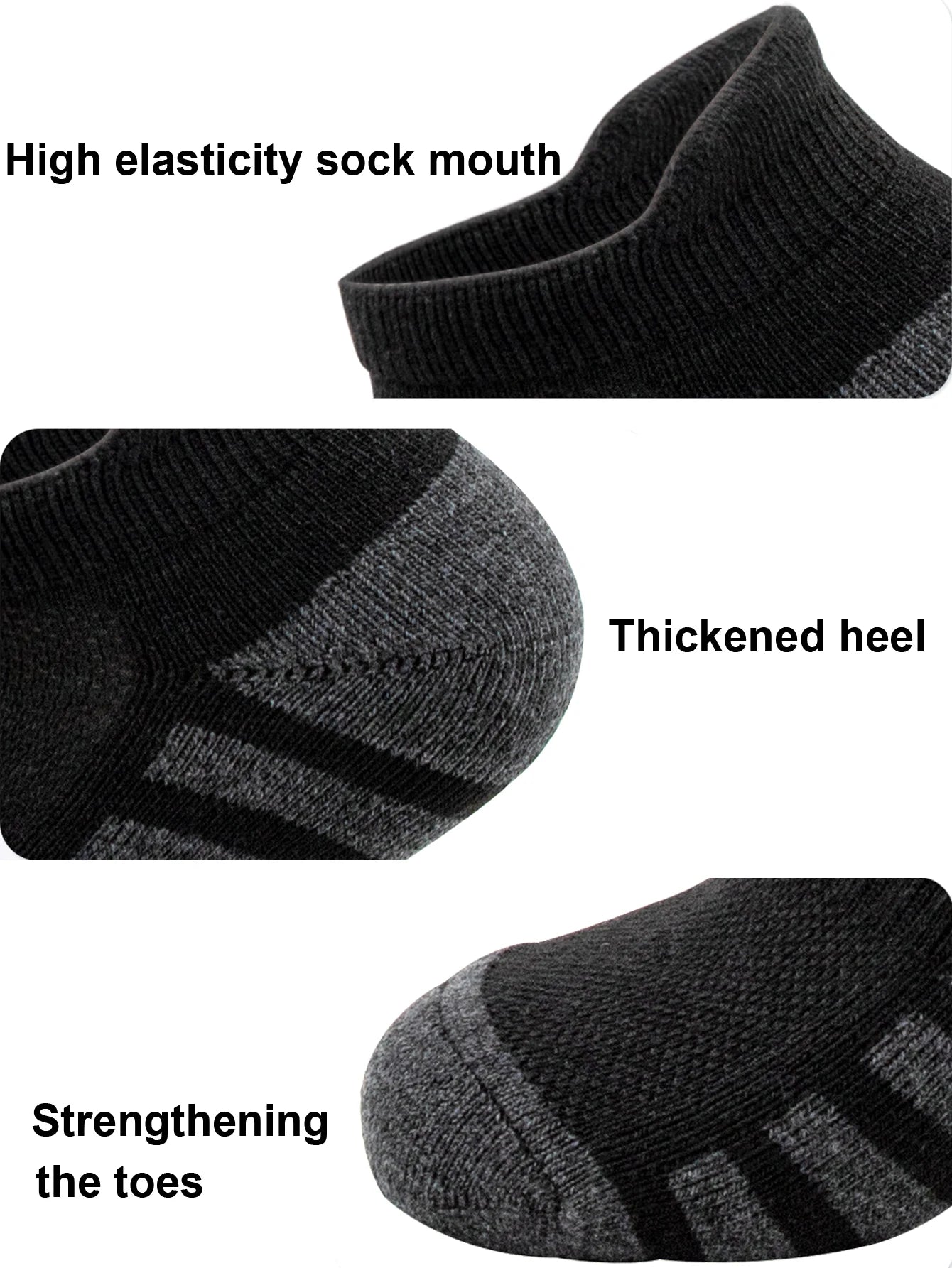 6/24 pares de calcetines deportivos tobilleros para correr, calcetines deportivos acolchados y transpirables de corte bajo para hombres y mujeres