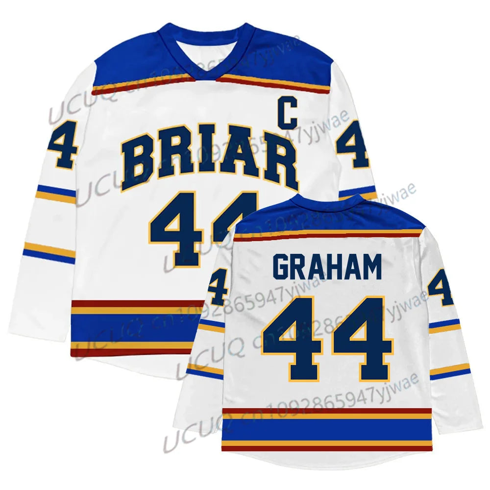 Camiseta de hockey de la Universidad Briar de la serie de TV Off Campus 2026, camiseta unisex de Graham Logan, Di Laurentis, Tucker, camiseta de playa