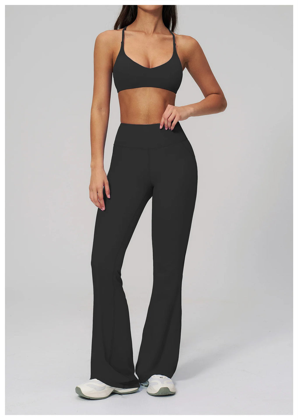 Conjunto de Yoga para Mujer, Ropa Deportiva, Conjunto de Gimnasio y Fitness, 2 Piezas, Leggings para Correr, Sujetador Deportivo Transpirable, Ropa Deportiva Femenina