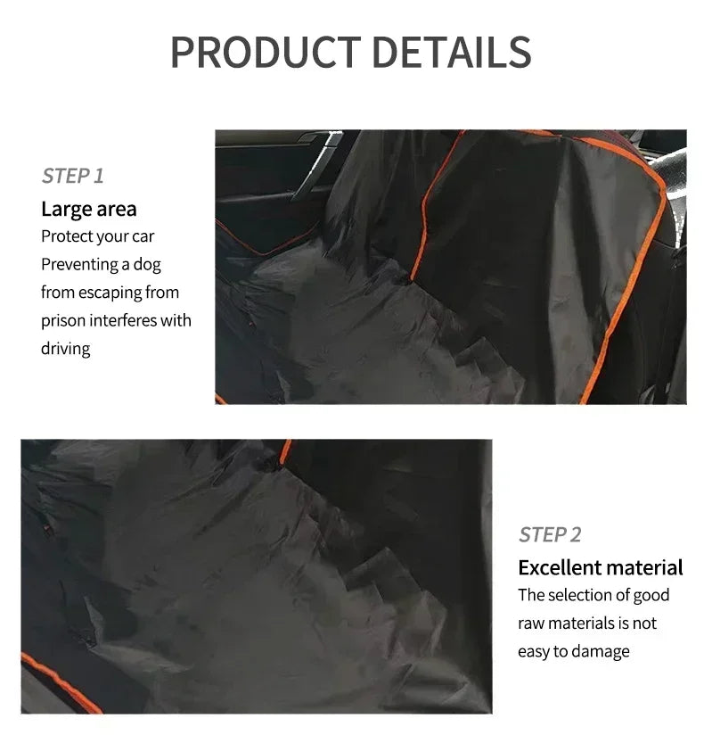 Funda Protectora Premium para Asiento de Coche para Perros, de Tela Oxford, Resistente al Agua y a los Arañazos, Tipo Hamaca, para Autos, Camionetas y SUVs
