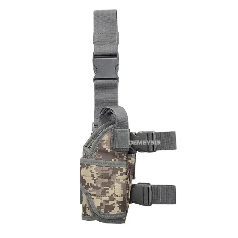 Funda Universal para pistola con pierna caída, bolsa táctica para pistola en el muslo para diestros, arnés para piernas para todas las pistolas