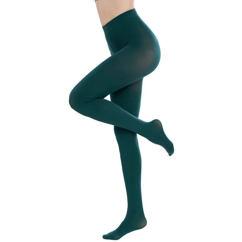 Medias largas sexis de talla grande para mujer, pantimedias de terciopelo de Color caramelo, medias elásticas grandes para primavera, verano y otoño, lencería escolar para chica