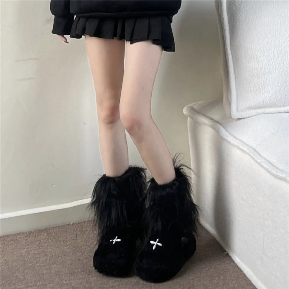 Calentadores de Piernas de Piel Sintética, 40 cm, Estilo Japonés, Lolita, Cubrebotas, Kawaii, Y2K, Calentadores de Rodilla para Otoño/Invierno