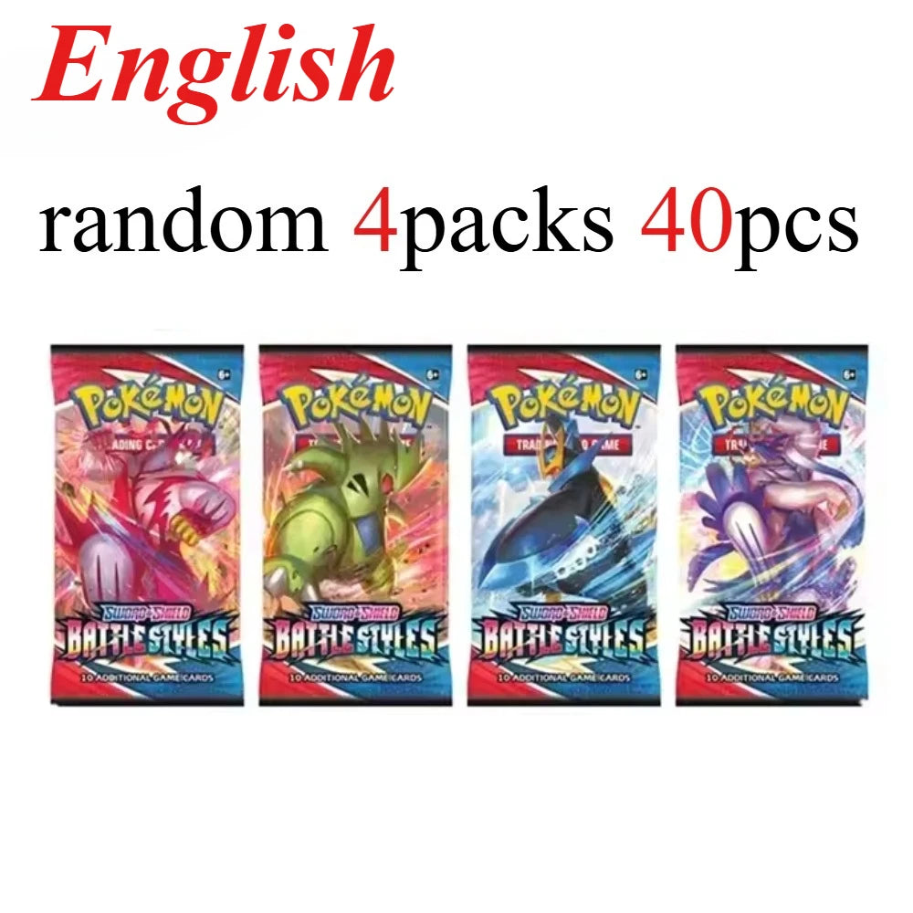 40 Uds. Tarjeta de Pokémon prismática 151 evoluciones inglés Booster Battle juego de cartas de Pokémon Carte Trading tarjetas de colección regalo