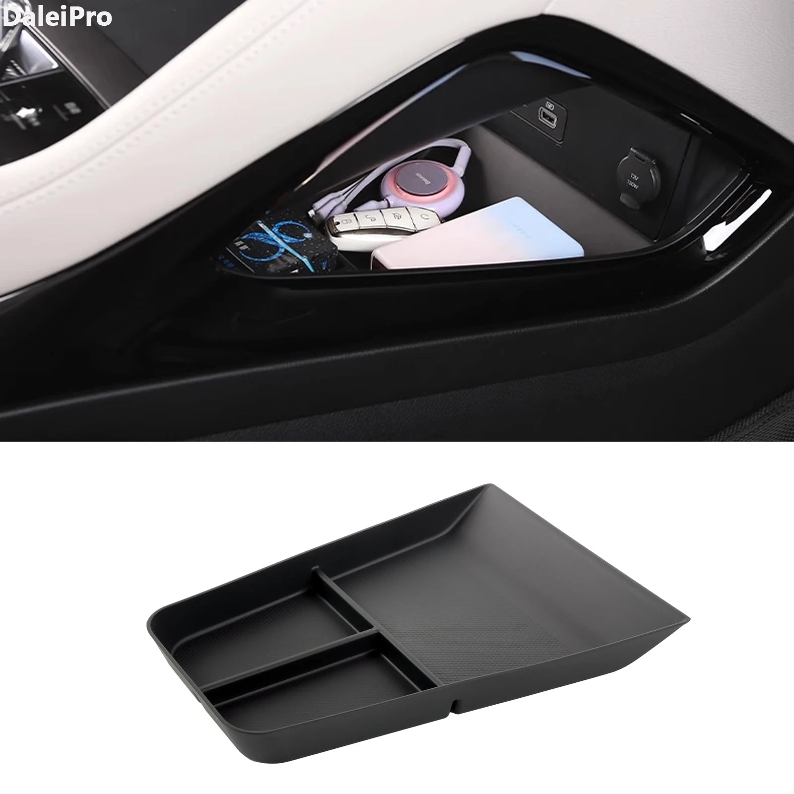 Para BYD Seal U 2023 2024 2025 caja de almacenamiento con reposabrazos consola central portavasos caja de almacenamiento en capas accesorios para Song Plus DM-i