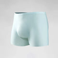 Ropa interior para hombre, Boxers de seda helada con estampado 3D, Boxers finos sin costuras, pantalones cortos deportivos alargados de verano para la cabeza