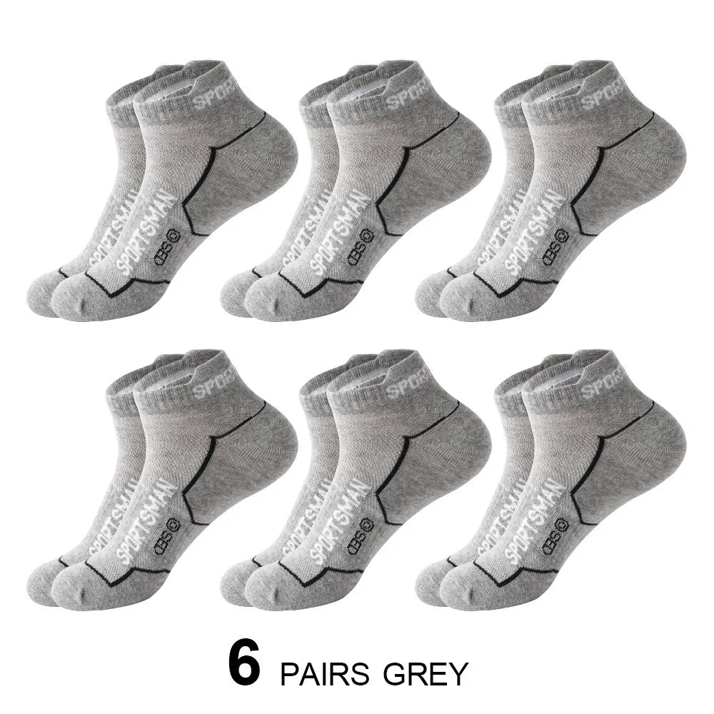 6 pares de calcetines calcetines cortos para hombre calcetines de baloncesto absorbentes y olorosos calcetines deportivos para correr calcetines de malla transpirable para hombre