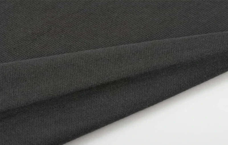 Close-up of black cotton fabric showing the texture for Certified Freak Cat Meme T Shirt Cotton Short Sleeve Match My Freak Hard T-shirts.