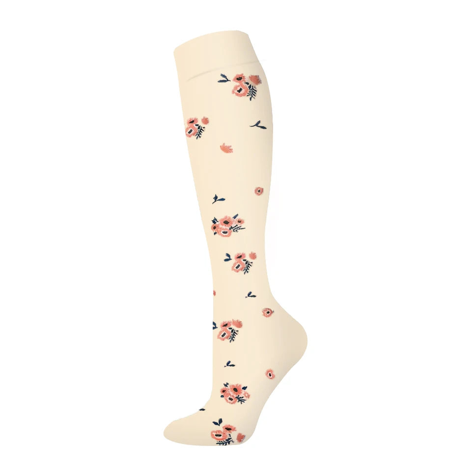 Nuevos calcetines de compresión deportivos para venas varicosas, calcetines médicos de nailon para enfermería, aptos para correr, saltar, antifatiga