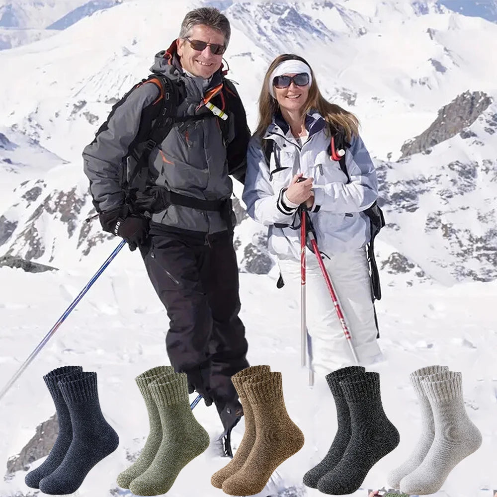3 pares de calcetines gruesos de invierno para hombre, calcetines largos para deportes al aire libre, calcetines de nieve resistentes al frío a prueba de heladas para hombre, regalo 39-44