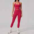 Conjunto de Yoga sin Costuras para Mujer, Ropa Deportiva, Conjunto de Fitness de 2 Piezas, Leggings y Sujetador Deportivo Transpirable, Ropa Deportiva Femenina